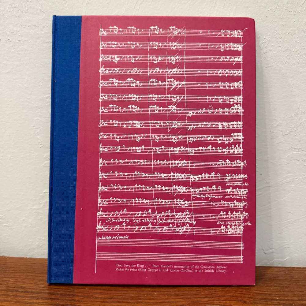 Folio Society Music at Court Christopher Hogwood 1977 Vintage Hardcover Red Blue
